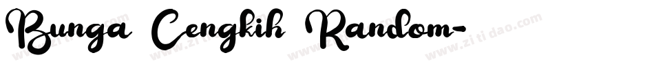 Bunga Cengkih Random字体转换